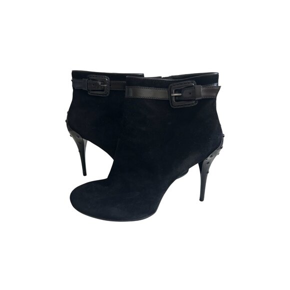 TOD'S Black Suede Buckle Driving Boots Size 10 / 40 - Picture 4 of 11